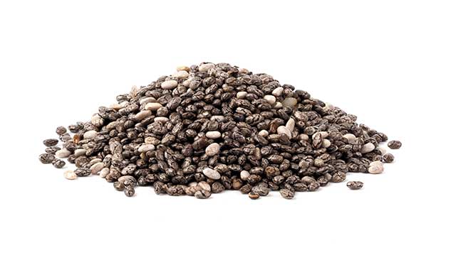 Heap of Chia Seeds In a Pile.