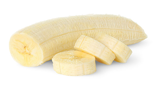 Sliced Banana Without Skin.