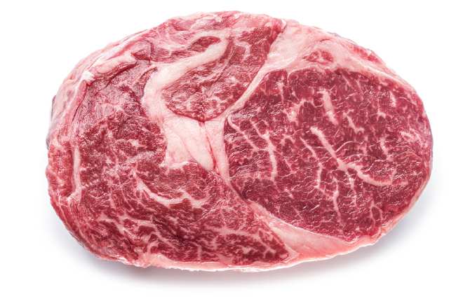 Grain-fed Ribeye Steak With Marbling.