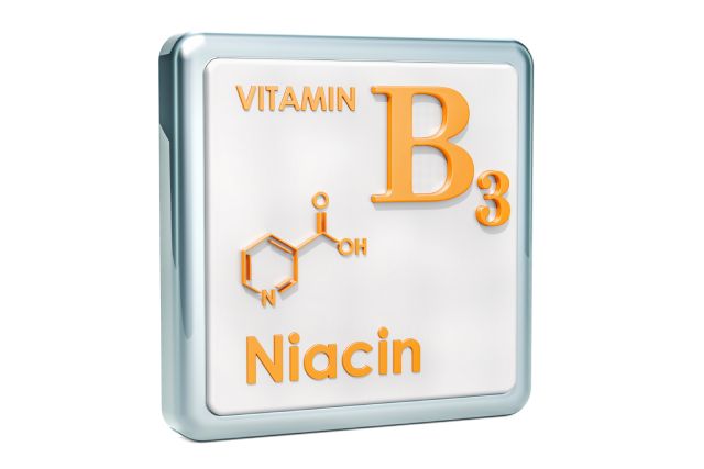 The Structure and Name of Vitamin B3 (Niacin).