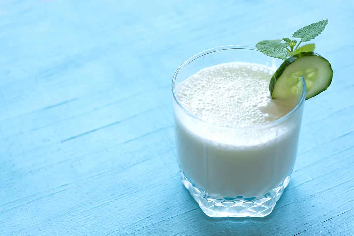 Ayran Turkish Yogurt Drink.