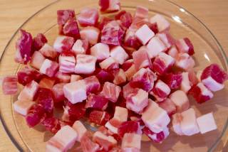 Diced Cubes of Pancetta (Cubetti).