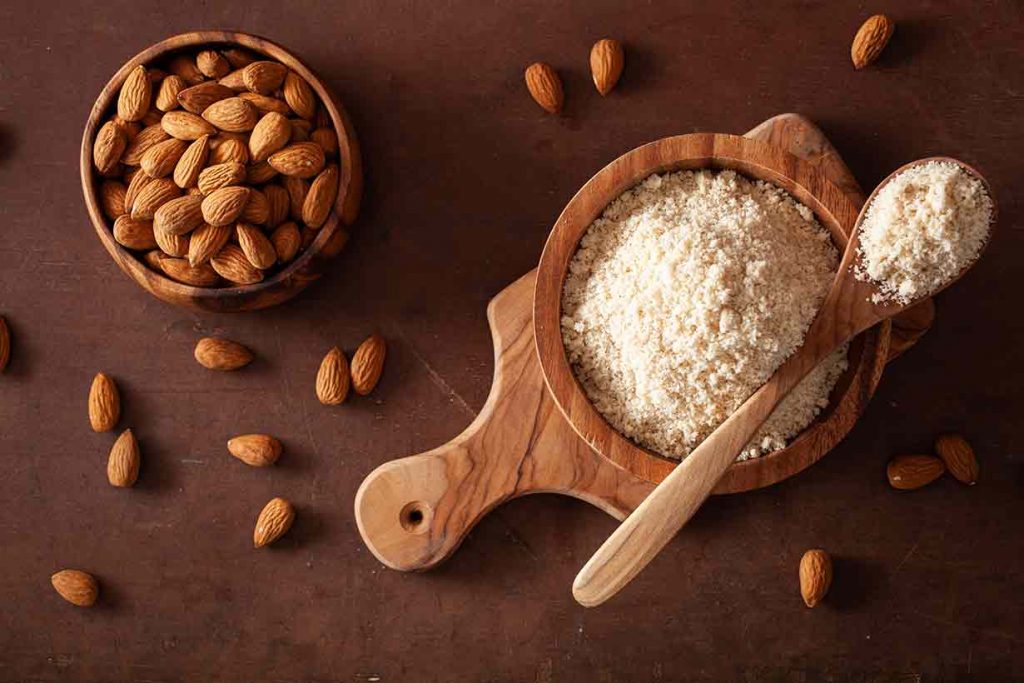 Almond Flour In a Bowl.