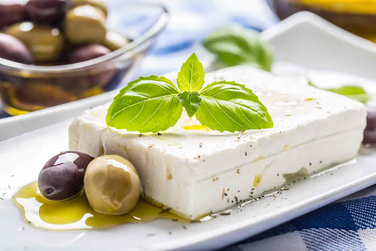 feta-cheese-on-white-plate