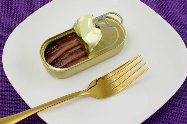 An Open Can of Anchovies.