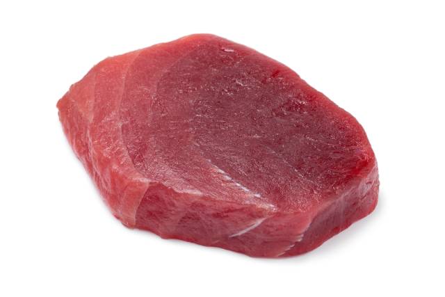 Fresh Yellowfin Tuna Steak.