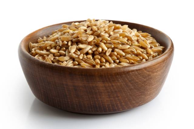 Bowl of Kamut (Khorasan) Grains.