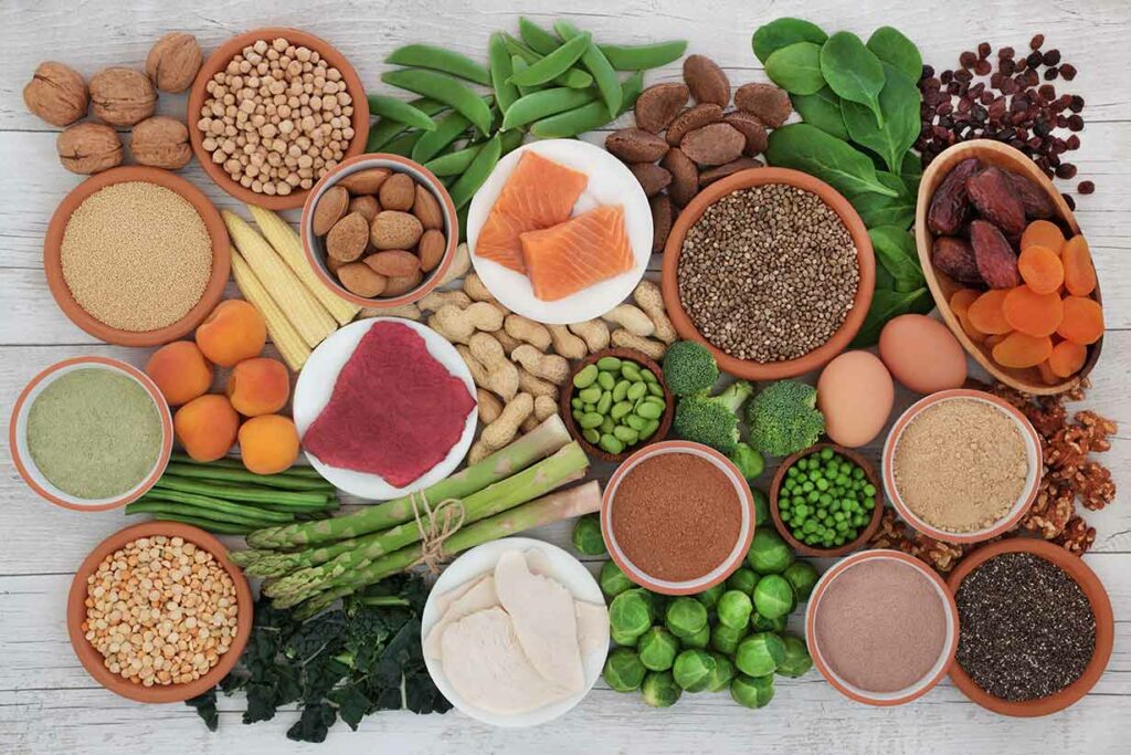 Different Types of Food From Multiple Food Groups.