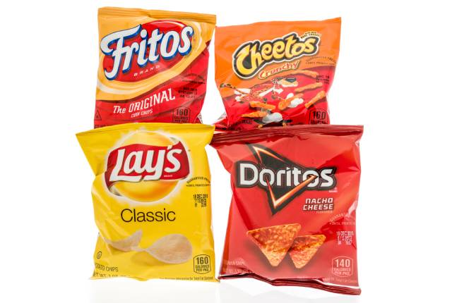 Various Potato Chips - Packaged Ultra-Processed Foods.