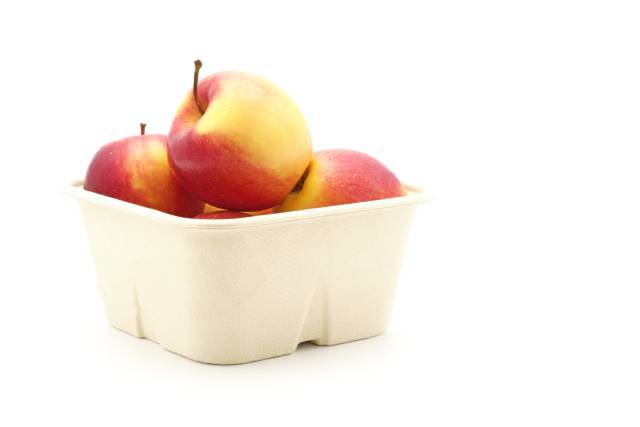 A Box Containing Several Ambrosia Apples.