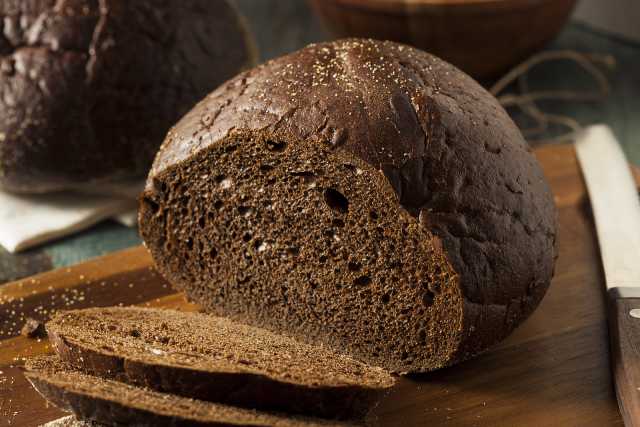 Homemade Pumpernickel Bread.