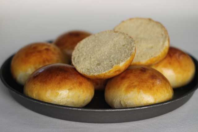 A Plate of Brioche Buns.