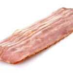 Slice of Turkey Bacon.