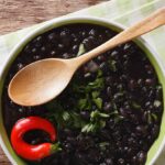 Black Turtle Beans In a Bowl.