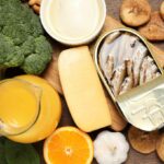 Various foods that are high in calcium: fortified orange juice, broccoli, milk, cheese, etc.