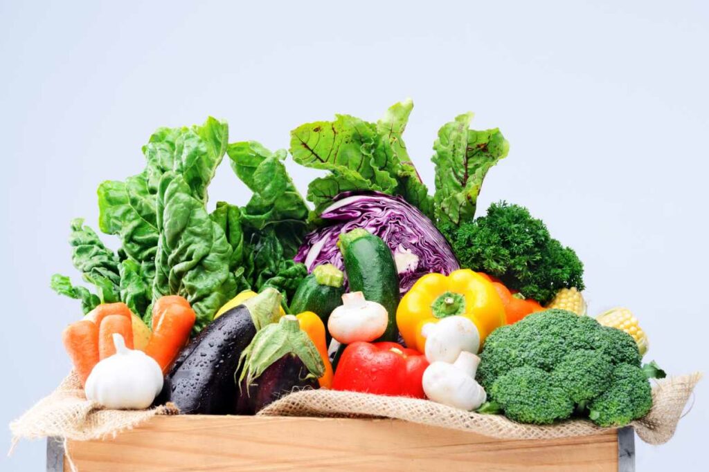 Various Fresh Vegetables Grouped Together - All Low-Carb Vegetable Options.