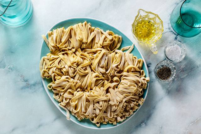 Chickpea Pasta In a Bowl.