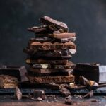 Various Dark Chocolate Bars In a Pile.