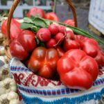 Various Red Vegetables In a Basket.