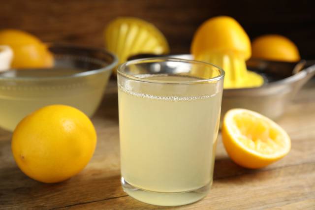 Glass of Lemon Juice.