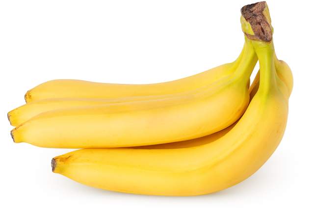 A bunch of yellow bananas.