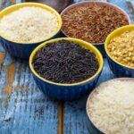 Different Types of Rice In Bowls.