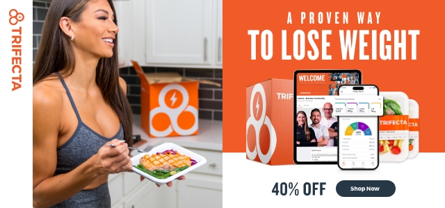 Trifecta meals advertisement banner.