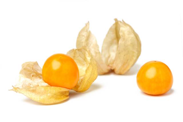 Two Cape Gooseberries (Peruvian Groundcherry).