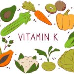 Various foods high in vitamin K1 (phylloquinone).