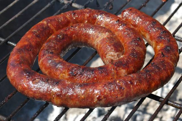 South African boerewors sausage.