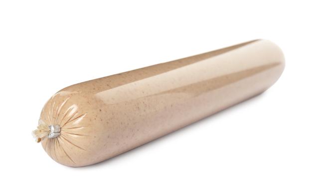 Long liverwurst sausage (sealed).