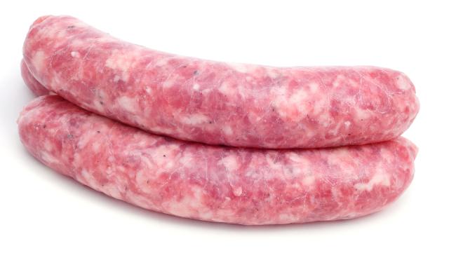 Two uncooked longaniza sausages.