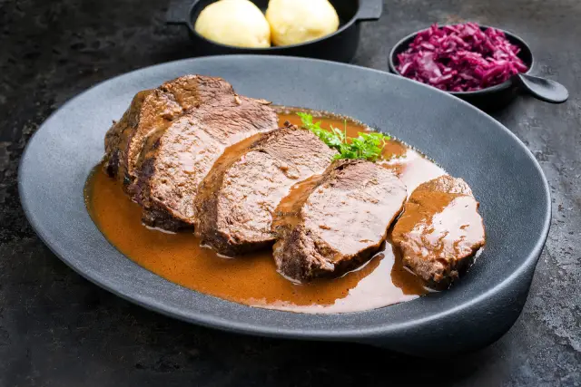 German Sauerbraten: a Traditional Christmas Dish.