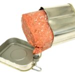 Corned beef in a can.