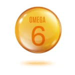Common Foods Highest in Omega-6 Fatty Acids An omega-6 golden droplet illustration.